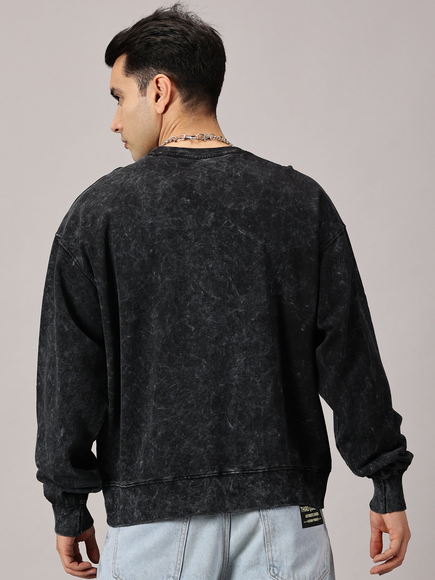 FB Electric Soul Oversized Black Sweatshirt