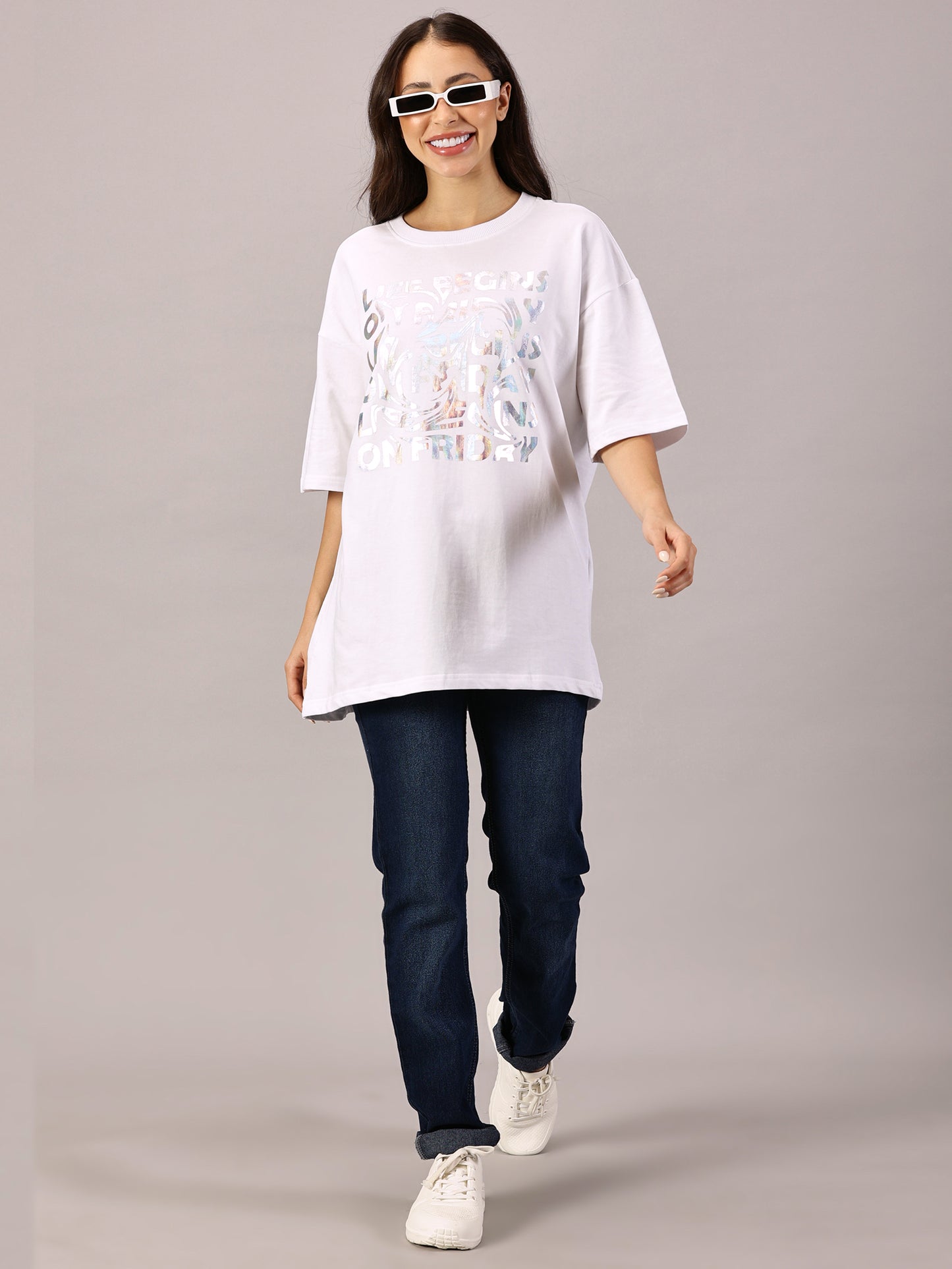 FB Life Begins On Friday Iridescent T Shirt