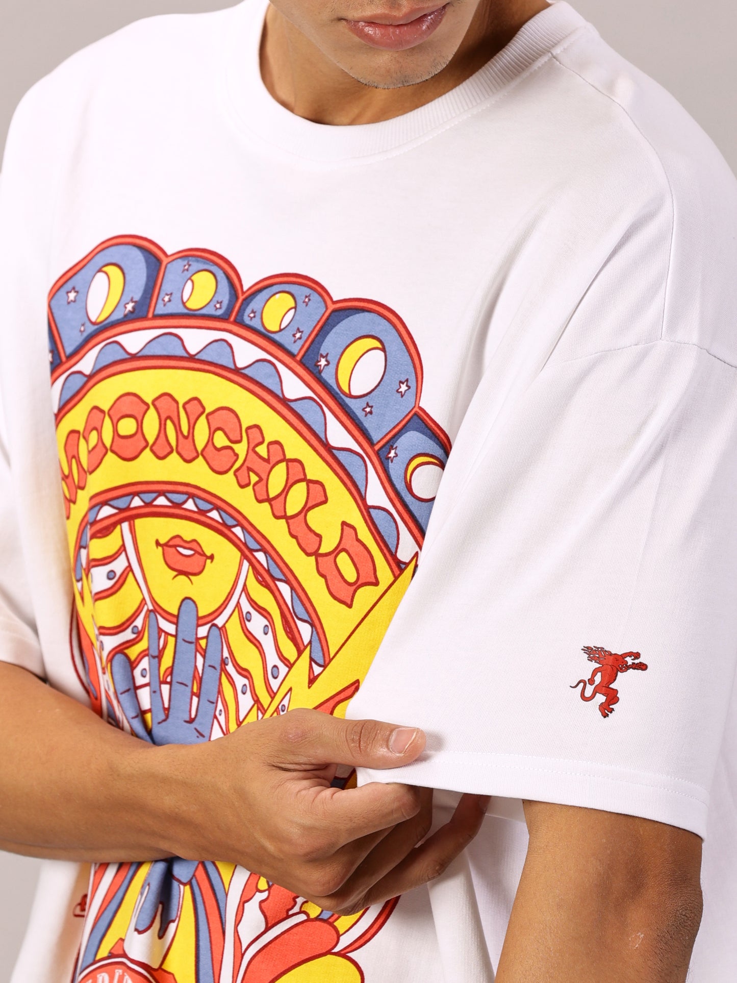 FB Electric Soul Oversized White T Shirt