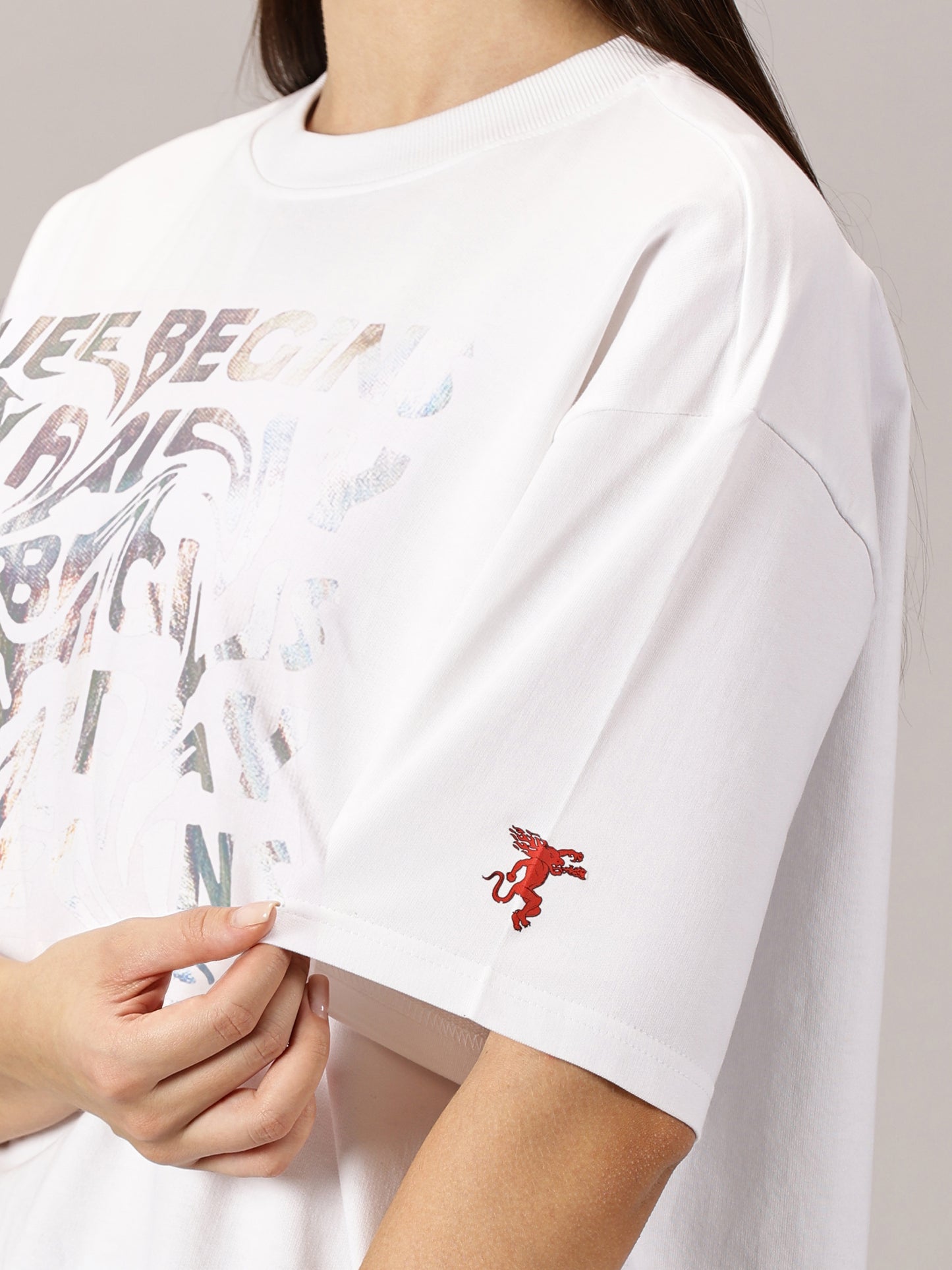 FB Life Begins On Friday Iridescent T Shirt