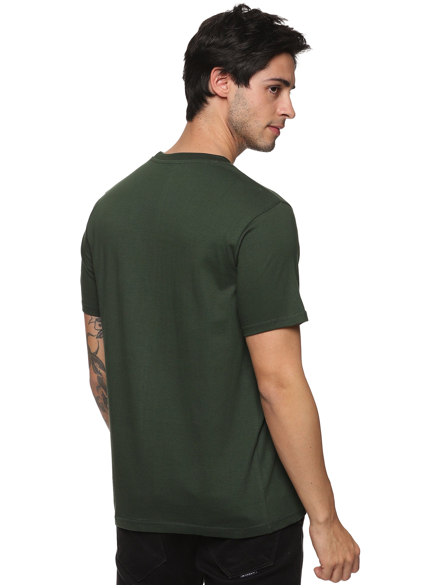 FB Green Round Neck HD T Shirt