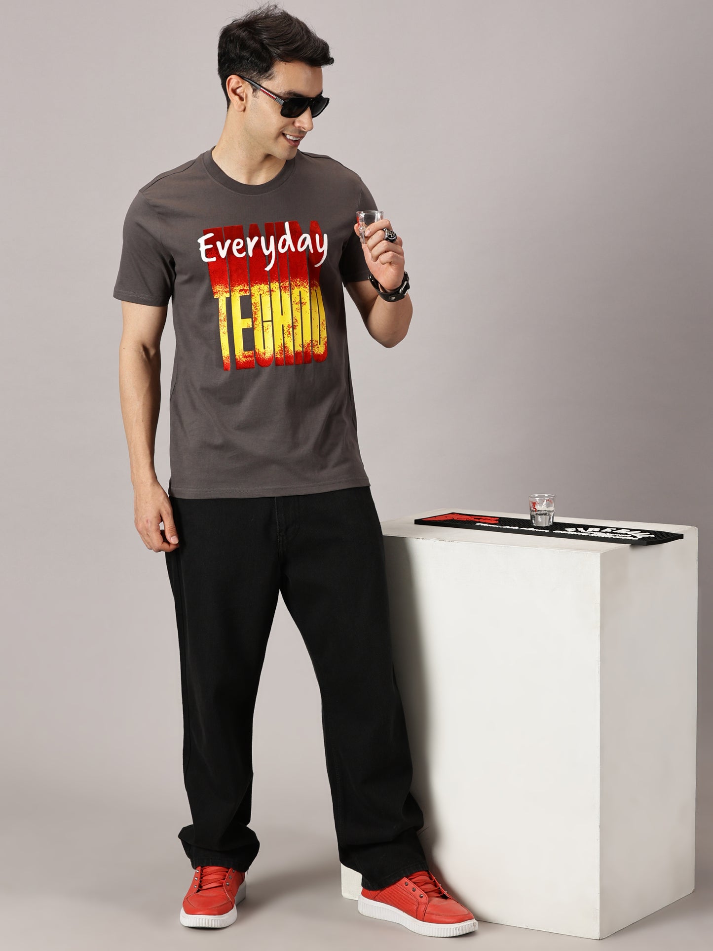 FB Everyday Techno Grey T Shirt