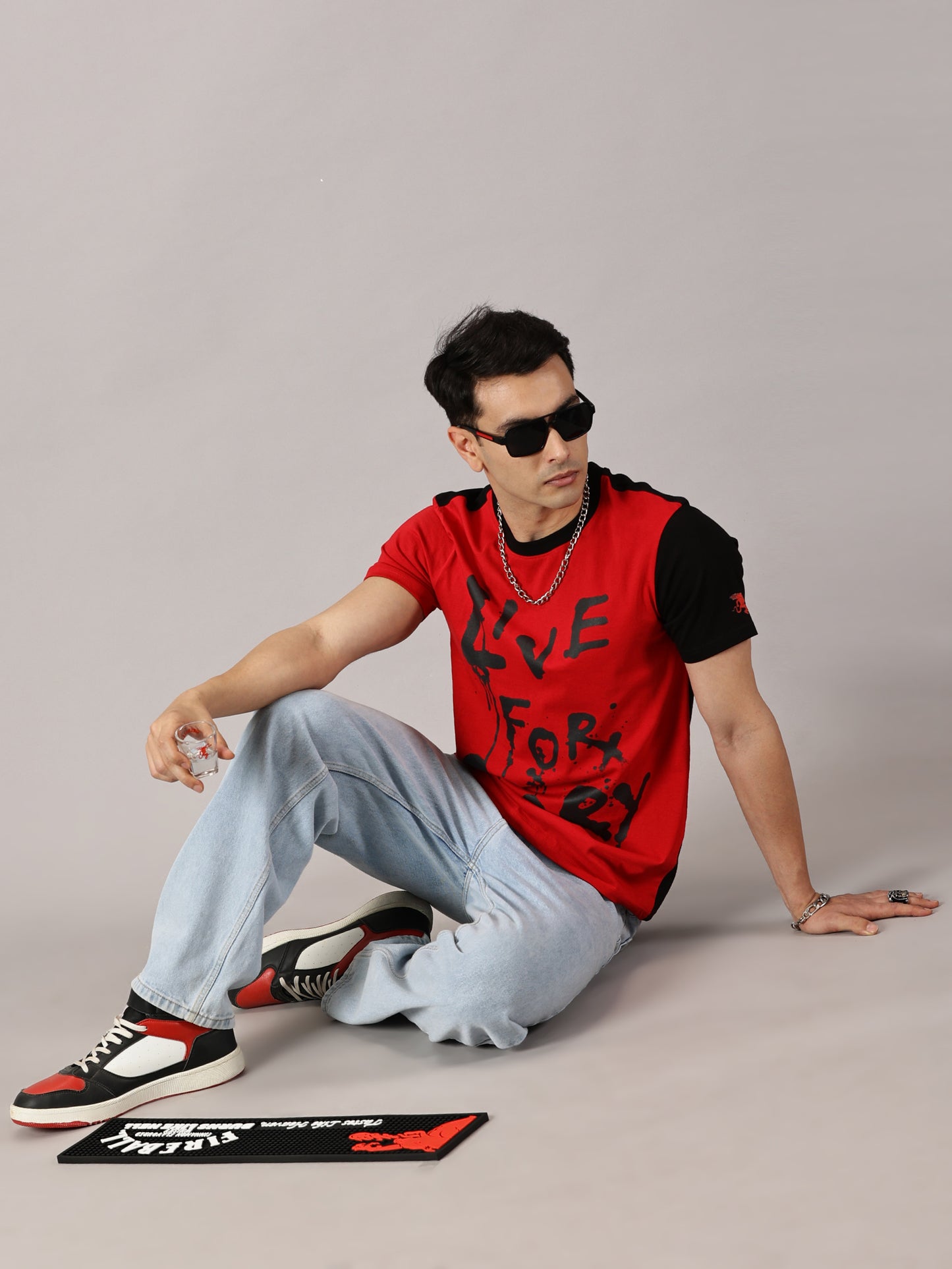 FB Live For Glory Red T Shirt