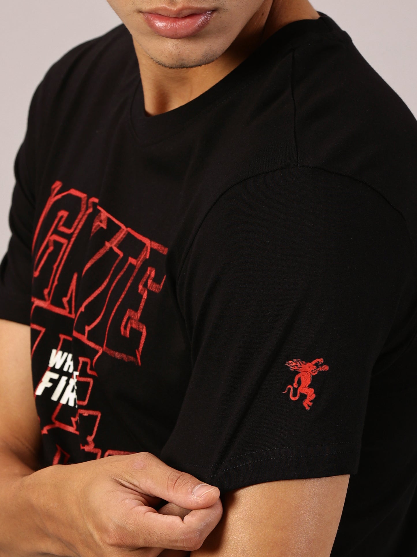 FB Glow in Dark Where' The Fireball Ignite The Night Black T Shirt