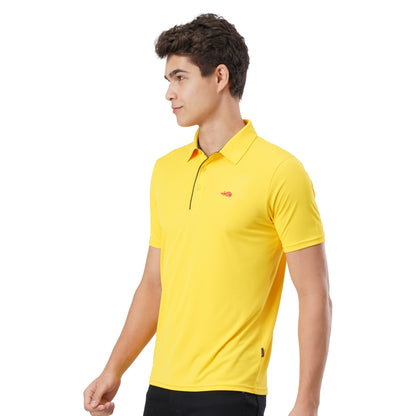 FB Yellow Checker Polo