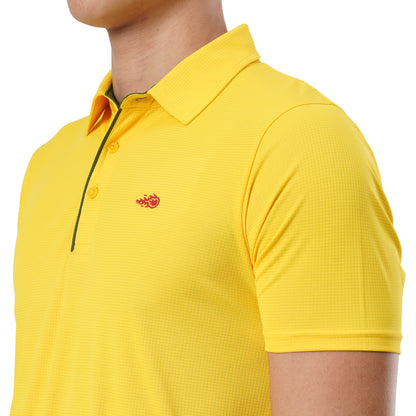 FB Yellow Checker Polo