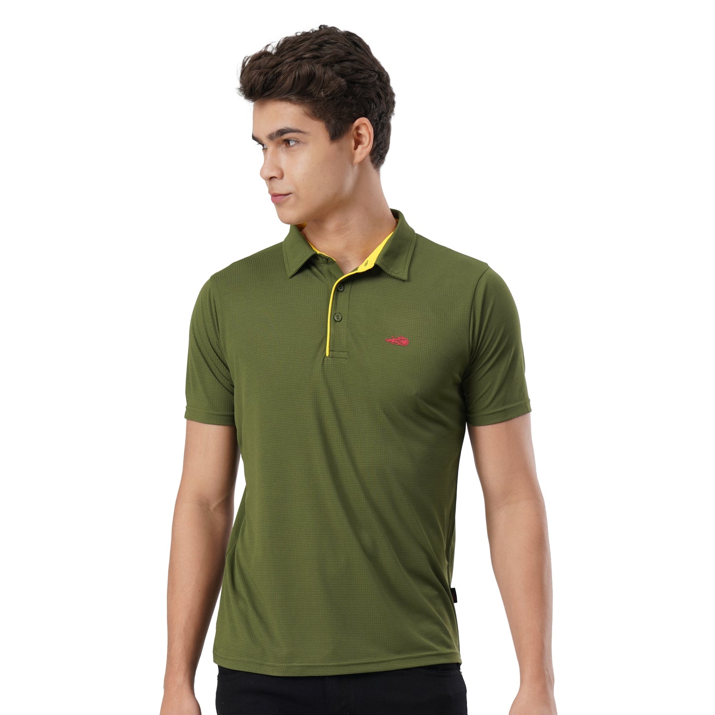 FB Green Checker Polo