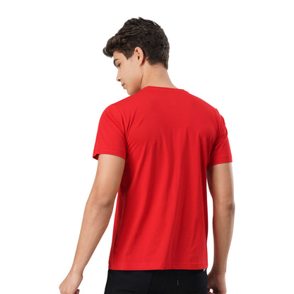 FB Red Round Neck T Shirt