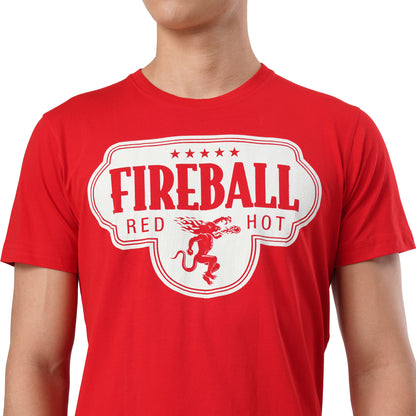 FB Red Round Neck T Shirt