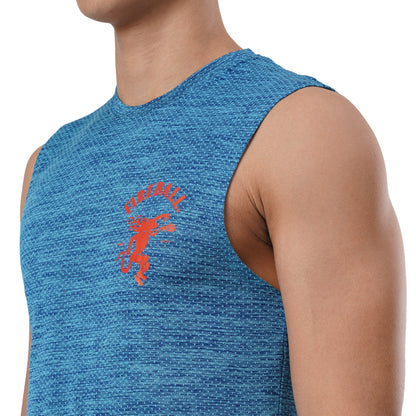 FB Blue Marine Performance Muscle Tee