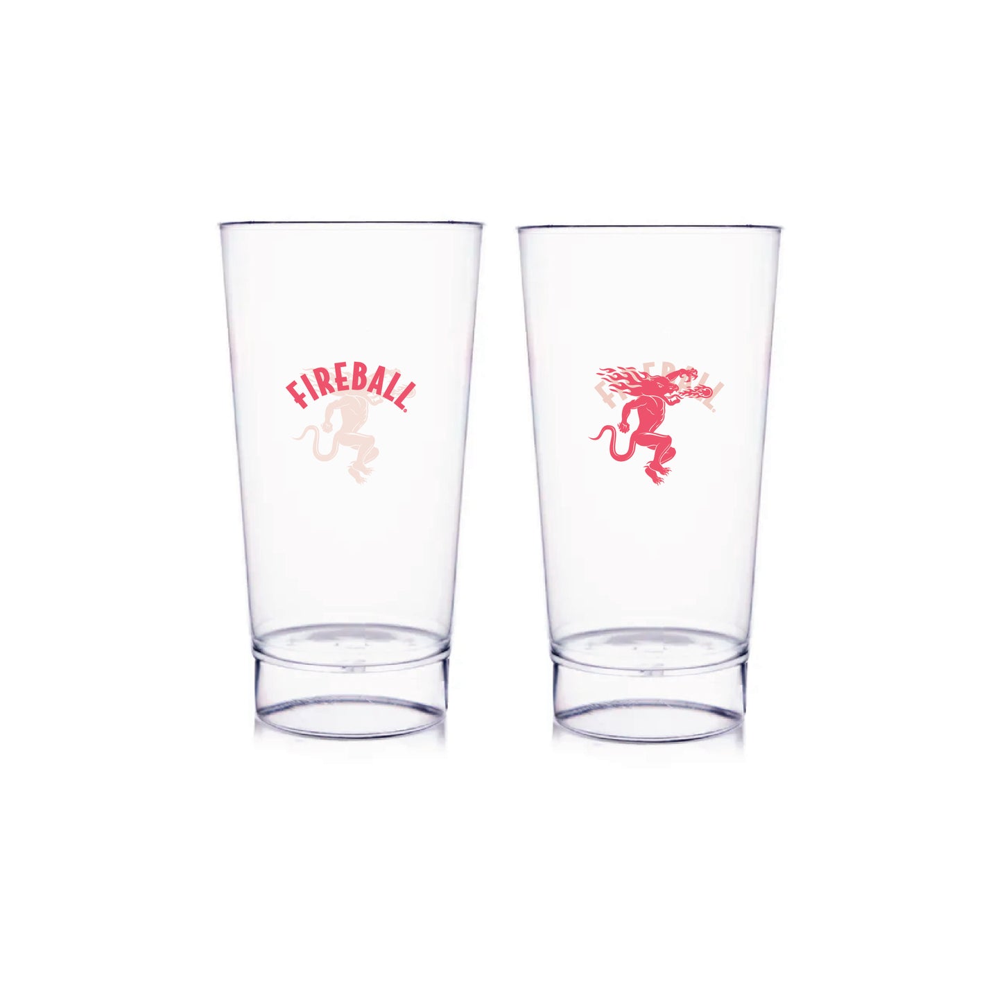 FB Food Grade Plastic Disposable Shot  Glass, Set of 2, 55 ml.