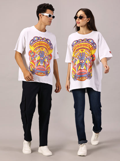 FB Electric Soul Oversized White T Shirt