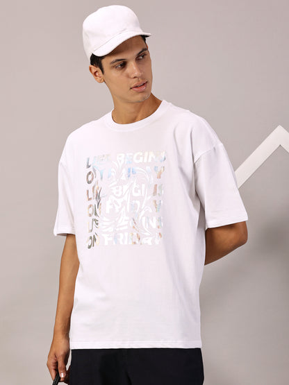 FB Life Begins On Friday Iridescent T Shirt