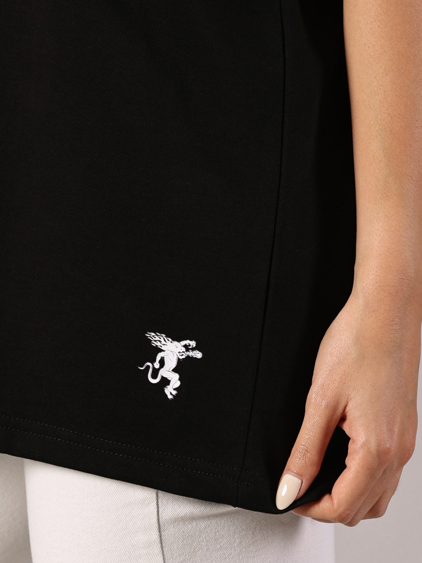 FB Ignite The Night Glow in Dark Oversized Black T Shirt