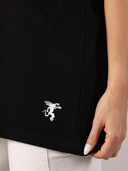 FB Ignite The Night Glow in Dark Oversized Black T Shirt