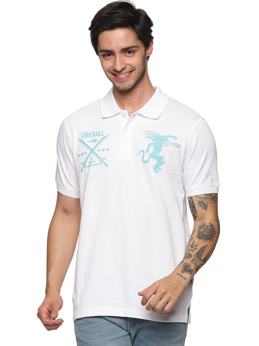 FB White Sword & Dragon Polo