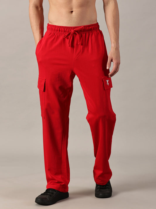 FB Unisex Red Cargo Trouser