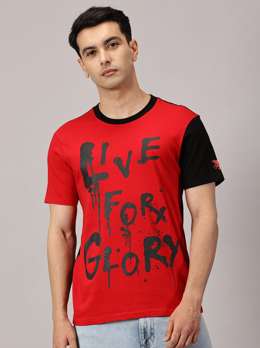 FB Live For Glory Red T Shirt