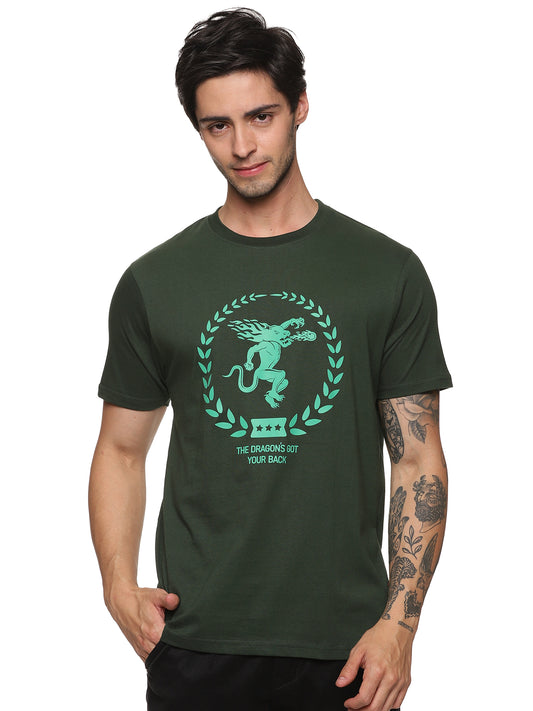 FB Green Round Neck HD T Shirt