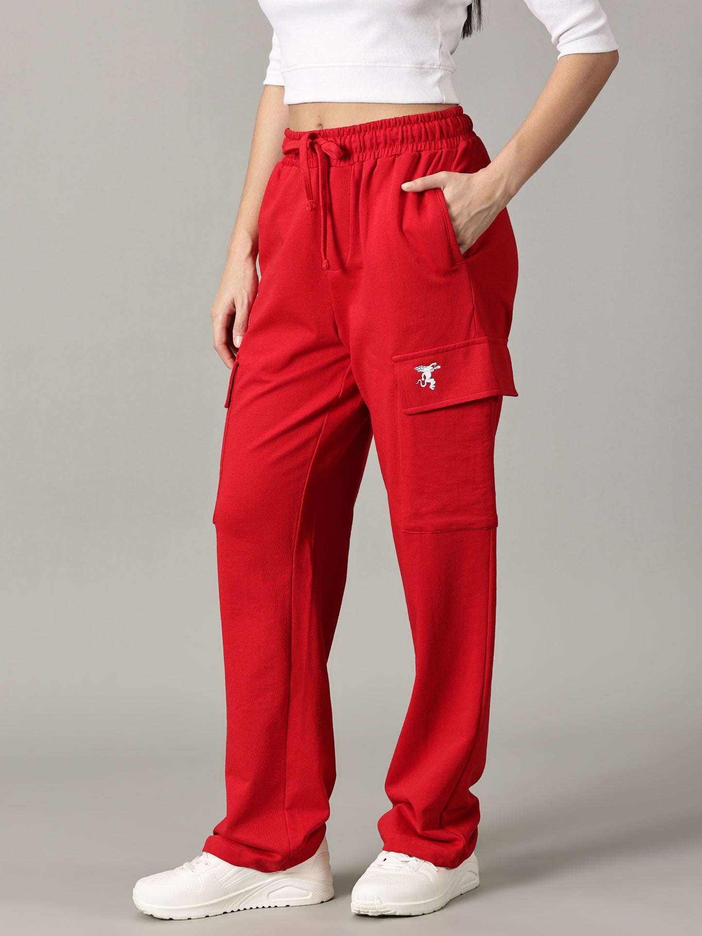 FB Unisex Red Cargo Trouser