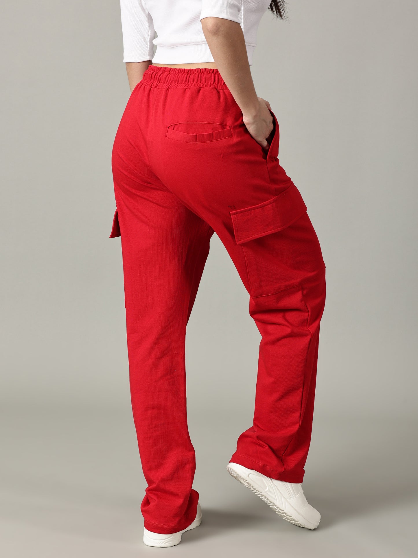 FB Unisex Red Cargo Trouser