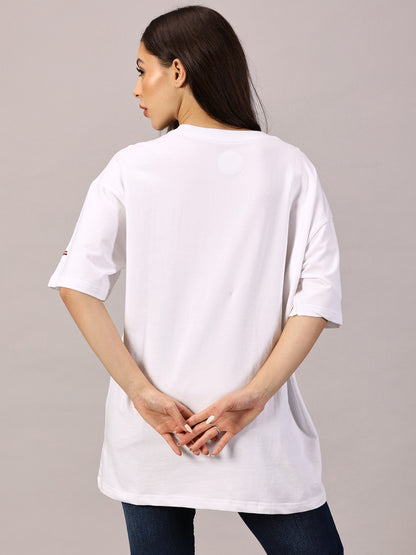 FB Electric Soul Oversized White T Shirt