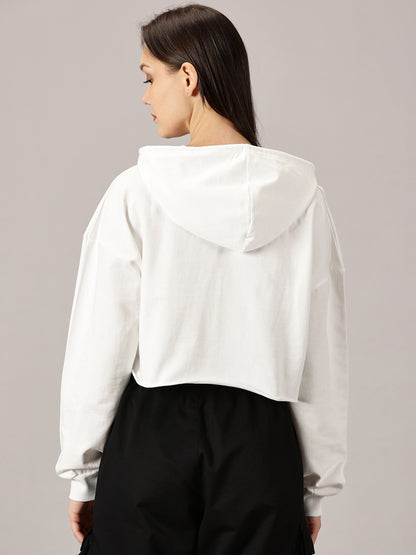 FB Brat 3D Puff Crop Hoodie