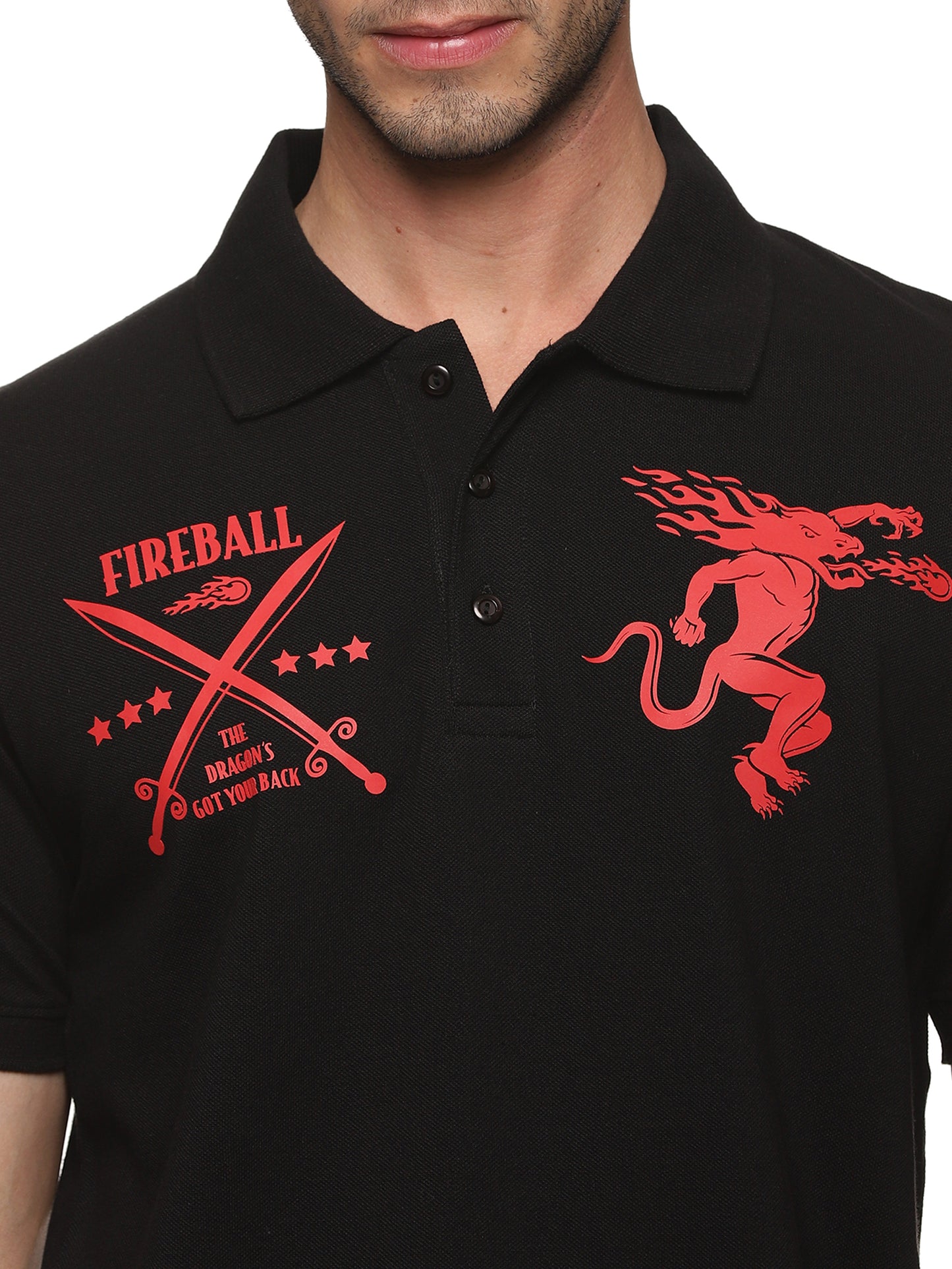 FB Black Sword & Dragon Polo