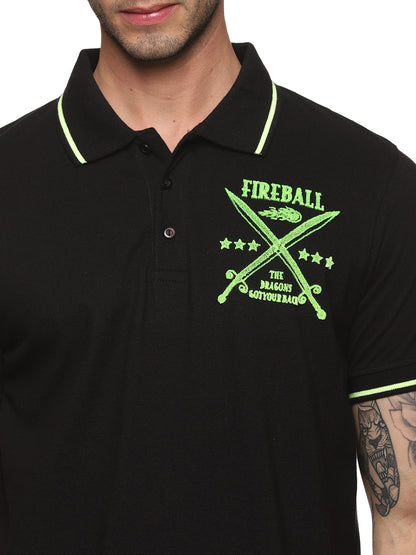 FB Black Sword Tufting Polo