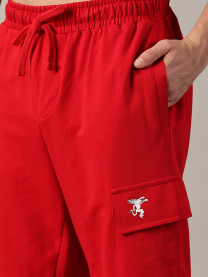 FB Unisex Red Cargo Trouser