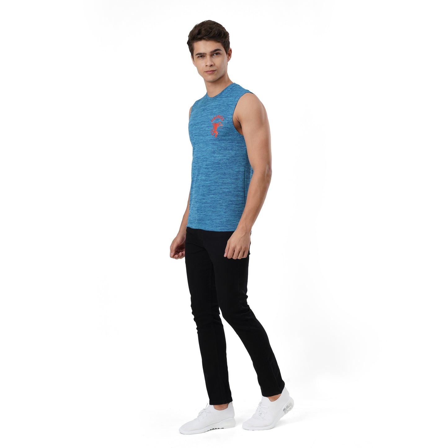 FB Blue Marine Performance Muscle Tee