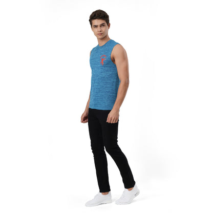 FB Blue Marine Performance Muscle Tee