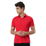 Load image into Gallery viewer, Checker Polo Red Fire Logo T-shirt
